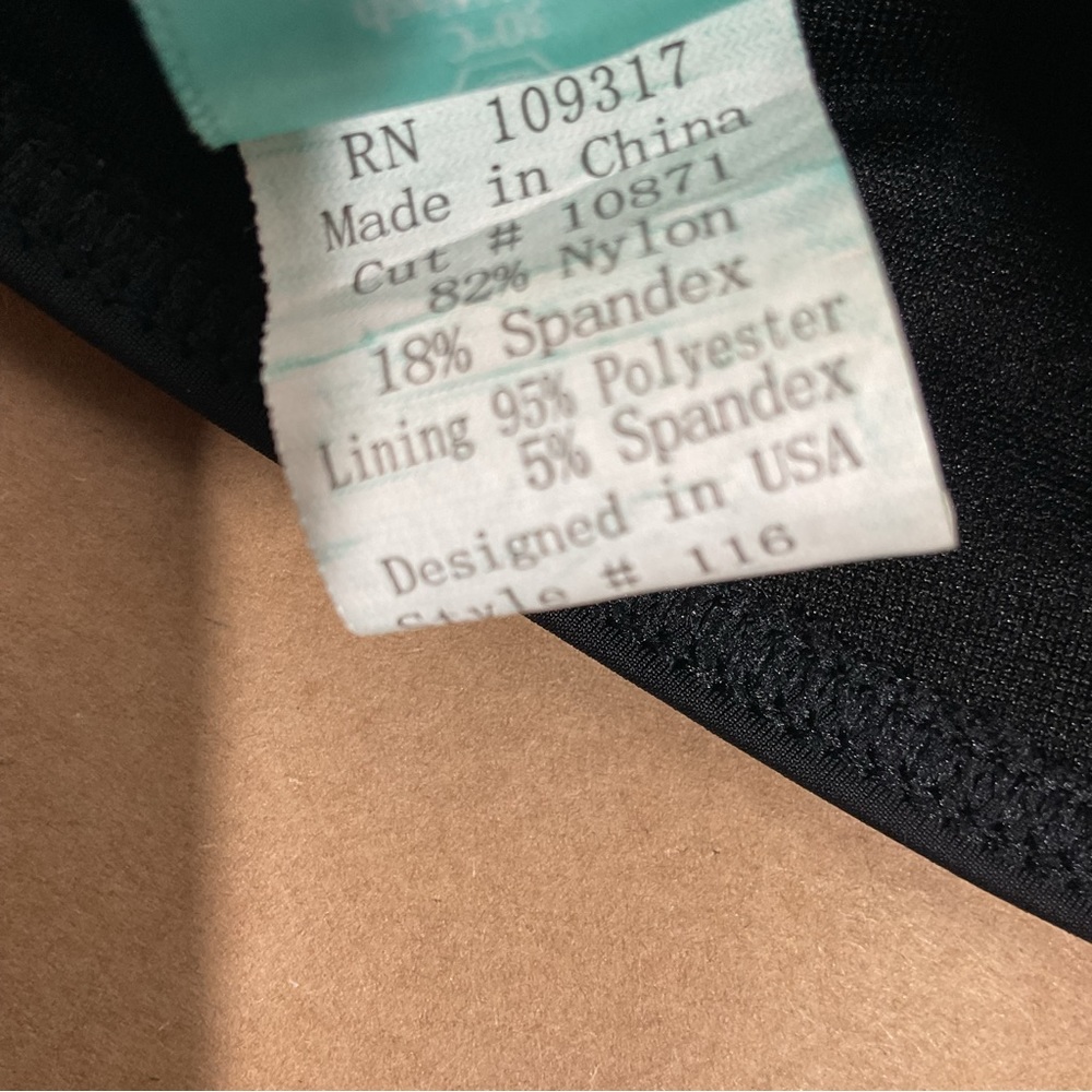 Sunsets One Shoulder Black Swimsuit with Mesh in Size Medium - Picture 7 of 8